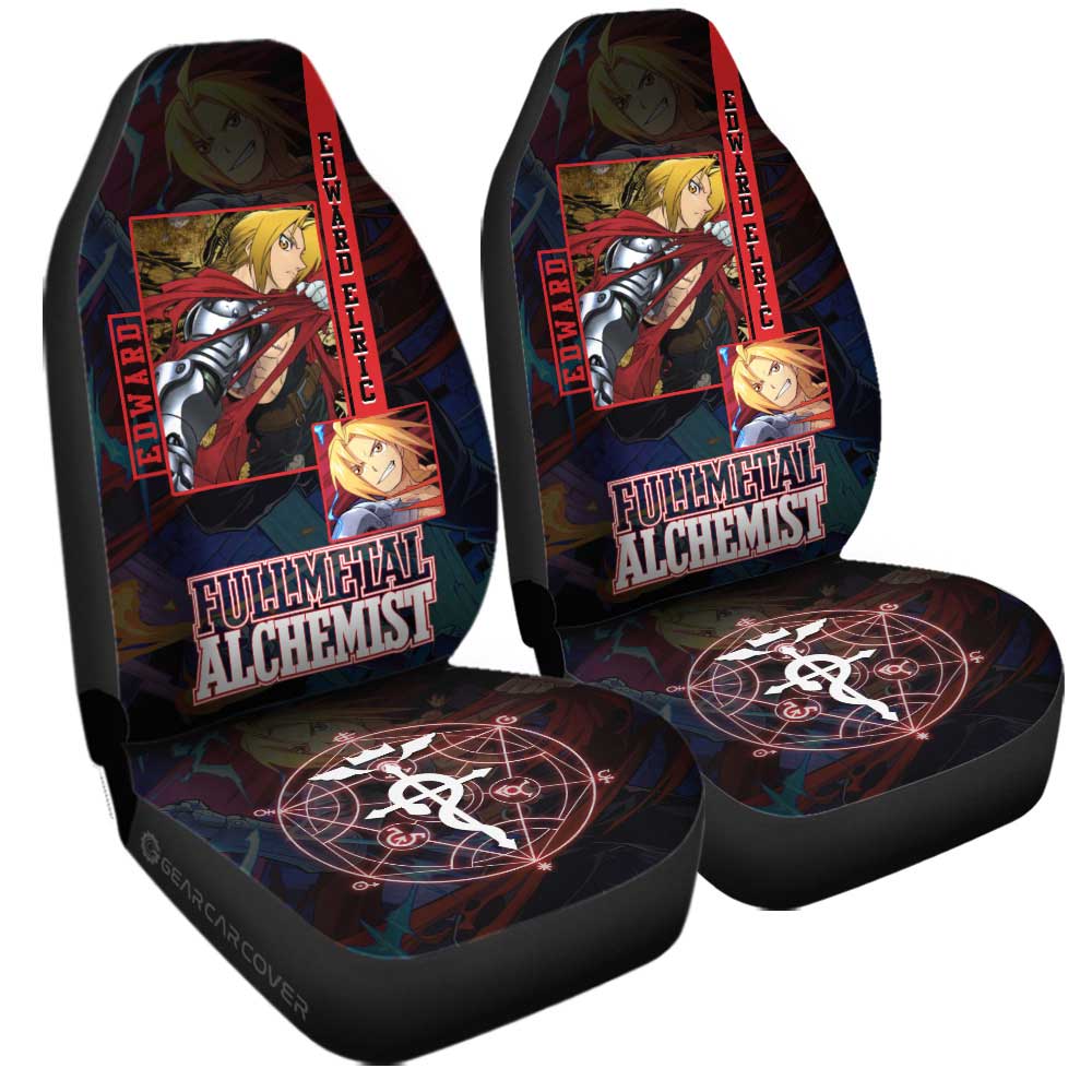 Edward Elric Car Seat Covers Custom Fullmetal Alchemist Anime - Gearcarcover - 3