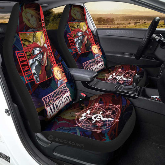 Edward Elric Car Seat Covers Custom Fullmetal Alchemist Anime - Gearcarcover - 1