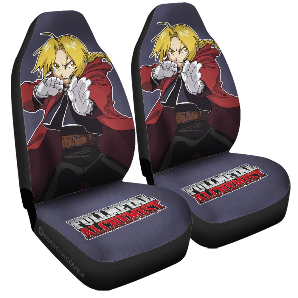 Edward Elric Car Seat Covers Custom Main Hero Fullmetal Alchemist Anime Car Accessories - Gearcarcover - 3