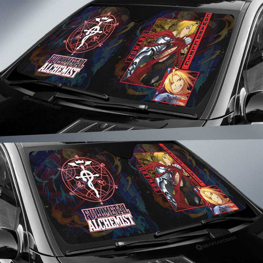 Edward Elric Car Sunshade Custom Fullmetal Alchemist Anime - Gearcarcover - 2