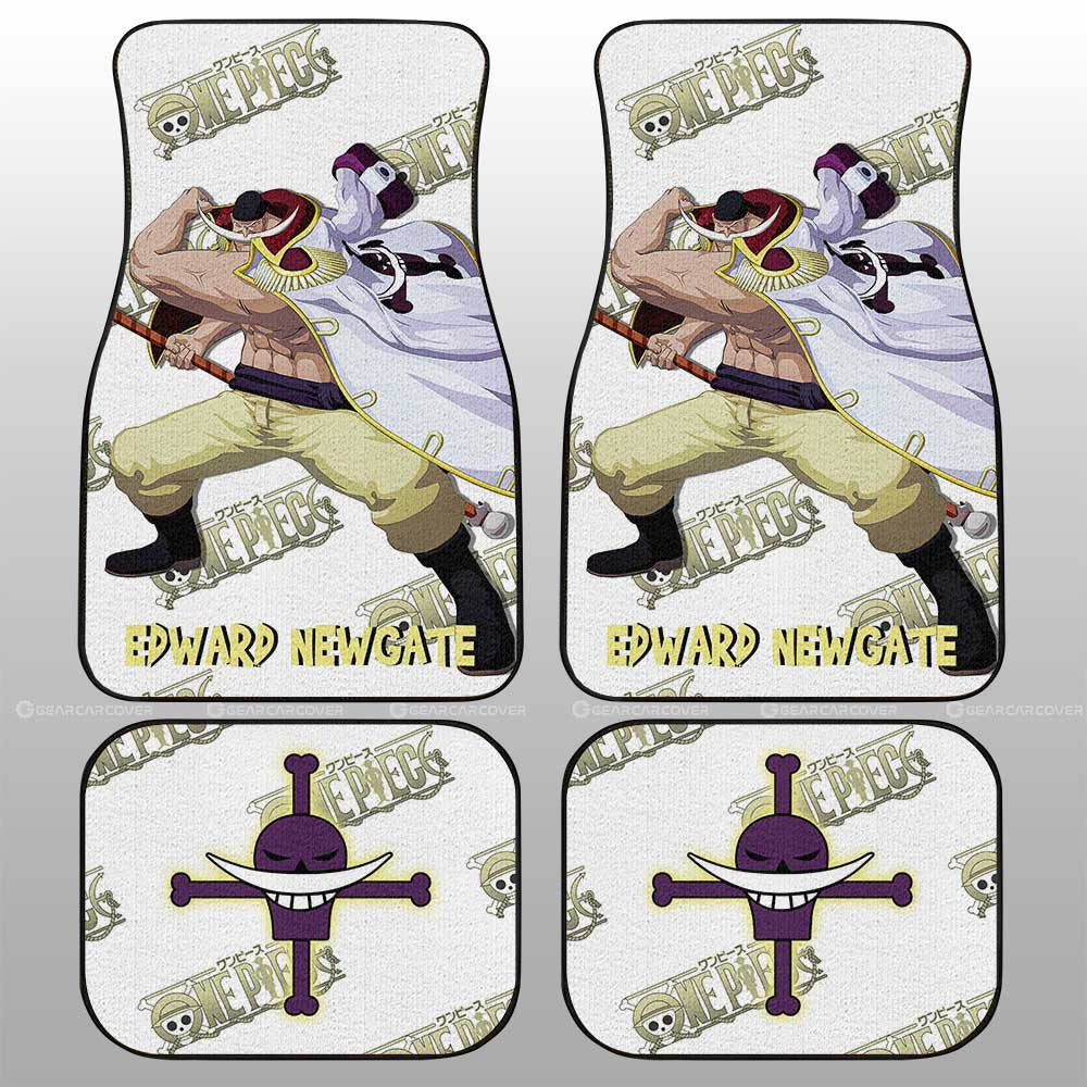 Edward Newgate Car Floor Mats Custom One Piece Anime - Gearcarcover - 1