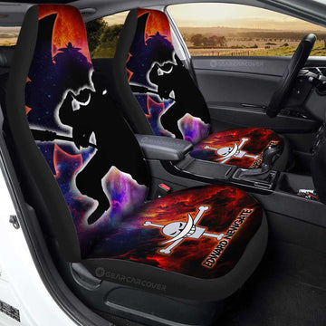 Edward Newgate Car Seat Covers Custom One Piece Anime Silhouette Style - Gearcarcover - 1