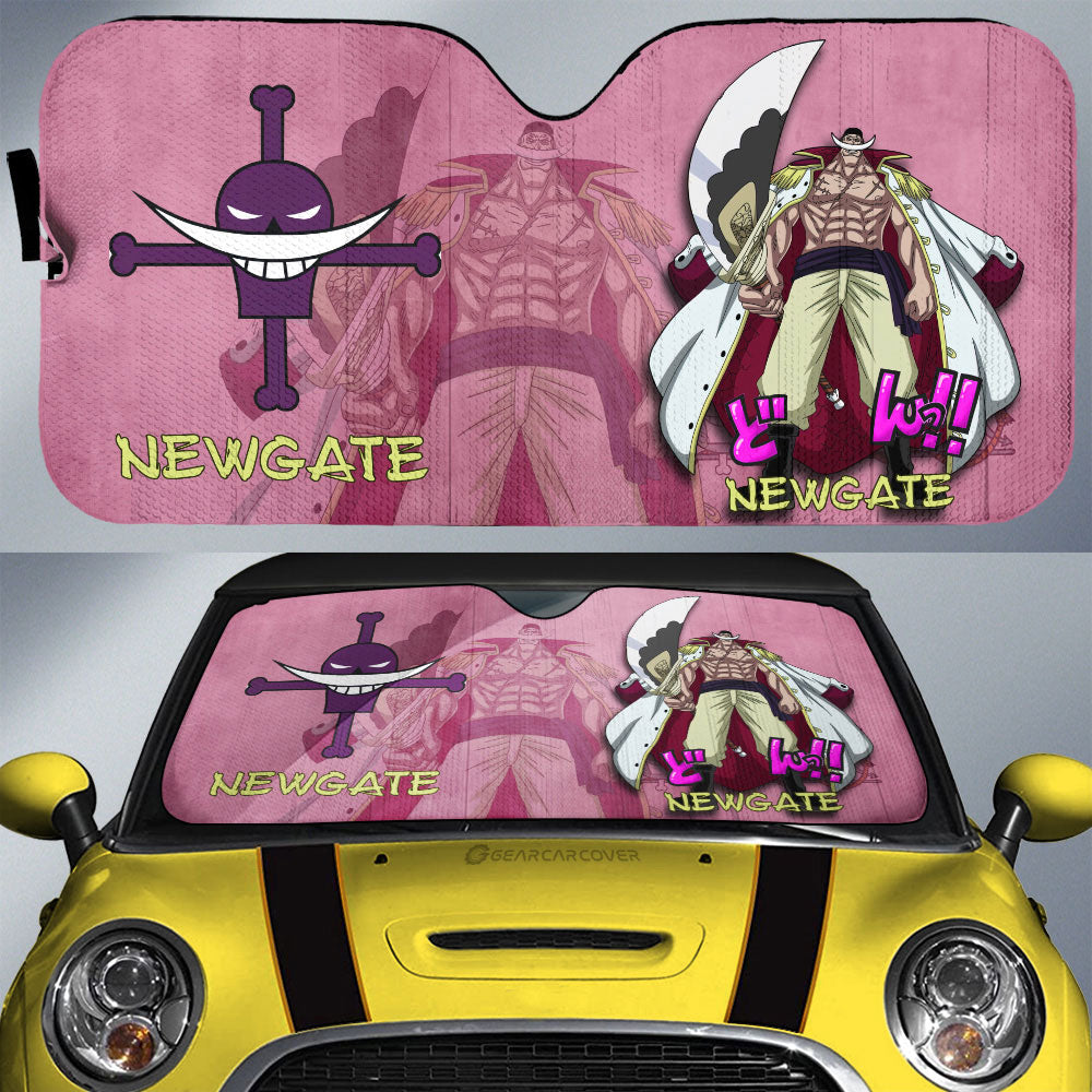 Edward Newgate Car Sunshade Custom One Piece Anime Car Accessories - Gearcarcover - 1