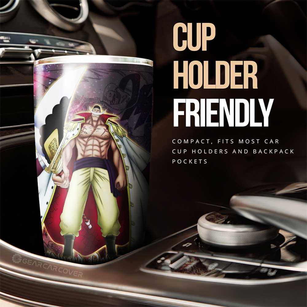 Edward Newgate Tumbler Cup Custom One Piece Anime Car Accessories Manga Galaxy Style - Gearcarcover - 2