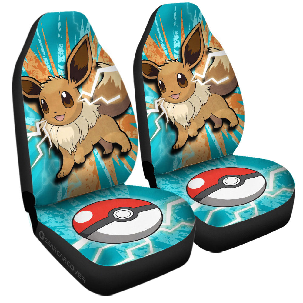 Eevee Car Seat Covers Custom Car Accessories For Fans - Gearcarcover - 3