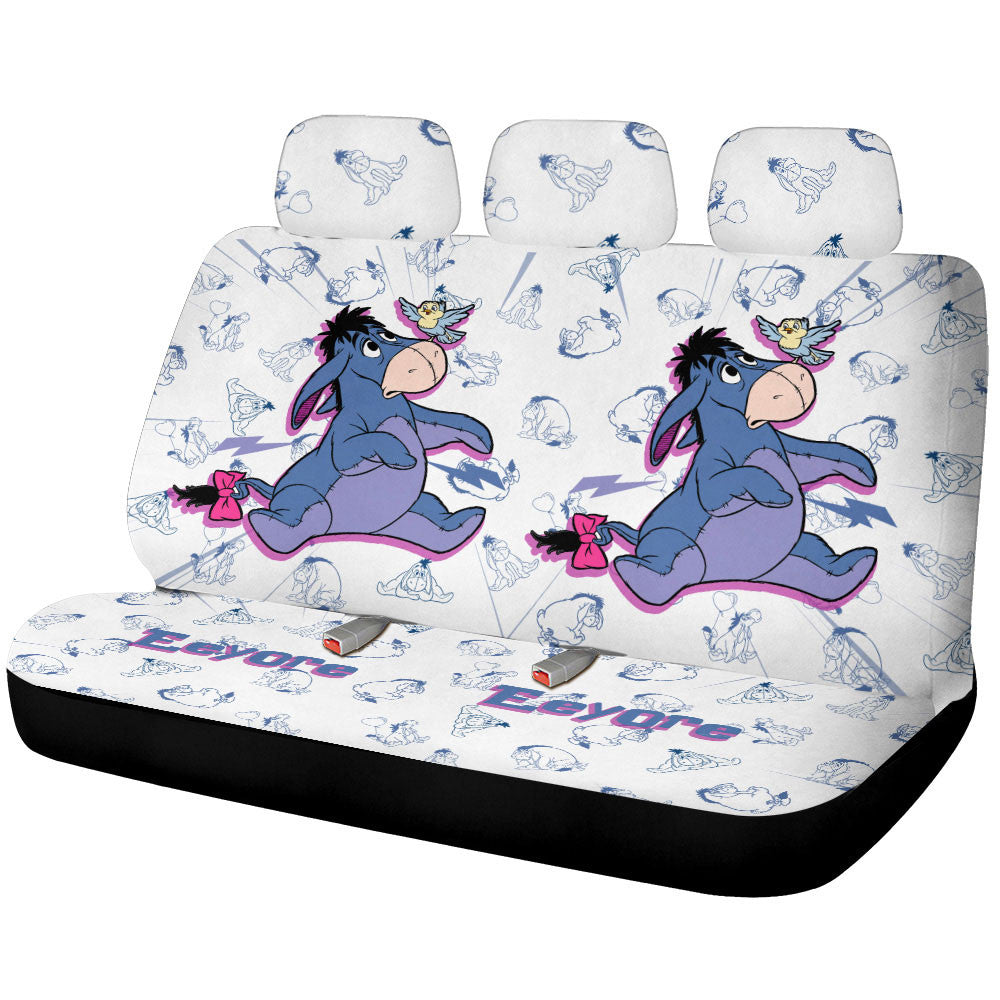 Eeyore Car Back Seat Cover Custom Cartoon Car Accessories - Gearcarcover - 1
