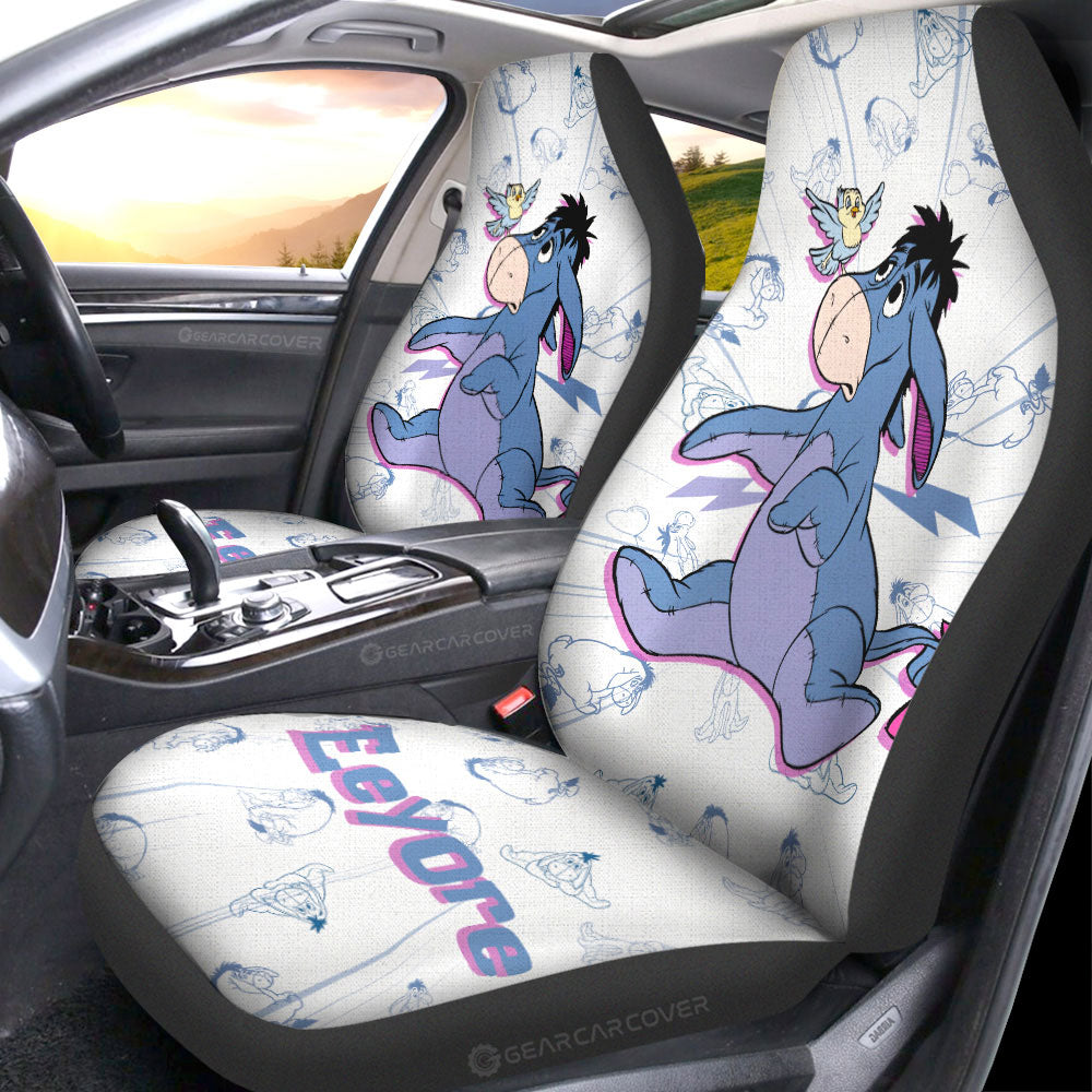 Eeyore Car Seat Covers Custom Cartoon Car Accessories