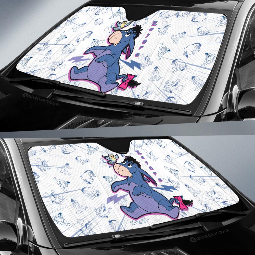 Eeyore Car Sunshade Custom Cartoon Car Accessories - Gearcarcover - 2
