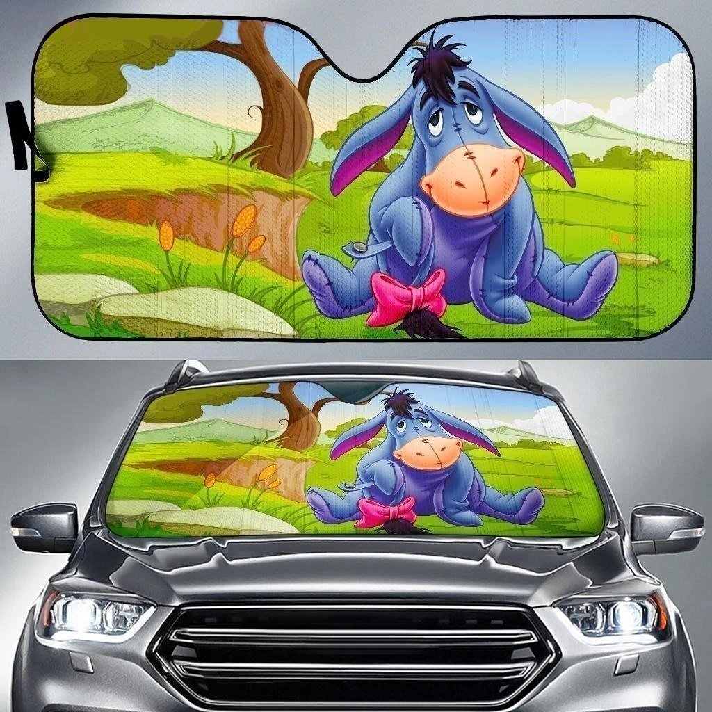 Eeyore Car Sunshade Custom Cartoon Car Interior Accessories - Gearcarcover - 1