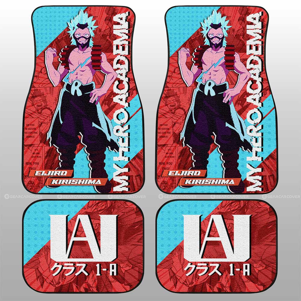 Eijiro Kirishima Car Floor Mats Custom My Hero Academia Car Interior Accessories - Gearcarcover - 1