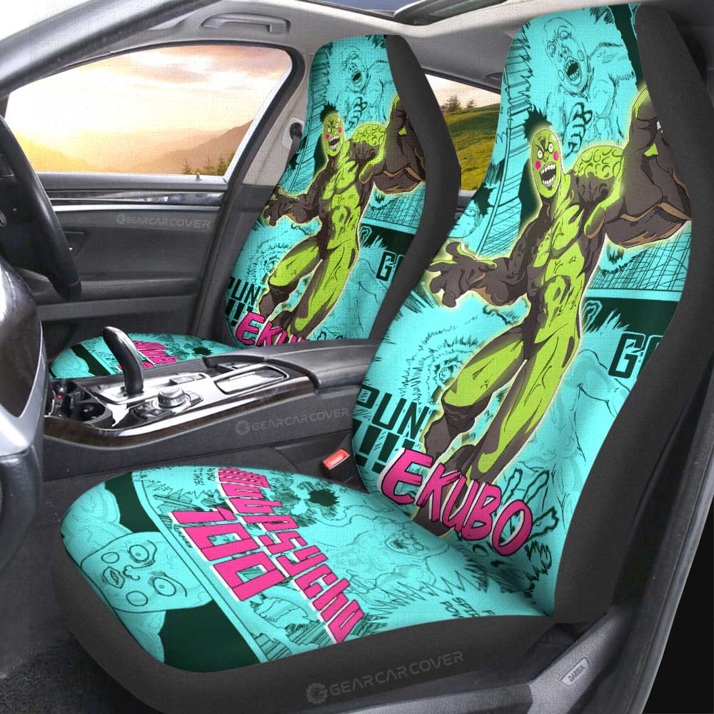 Ekubo Car Seat Covers Custom Mob Pyscho 100 Anime Mix Manga - Gearcarcover - 2