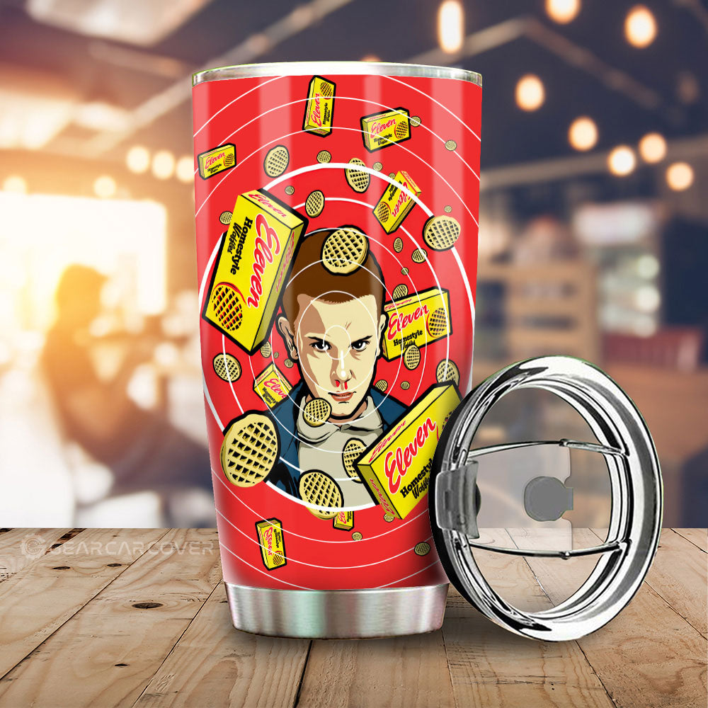 Eleven Tumbler Cup Custom Stranger Things Car Interior Accessories - Gearcarcover - 2
