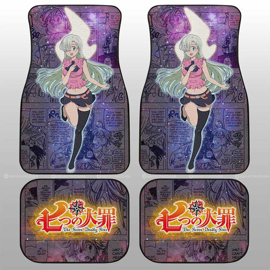 Elizabeth Liones Car Floor Mats Custom Seven Deadly Sins Anime Galaxy Manga Style - Gearcarcover - 2