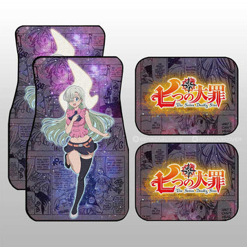 Elizabeth Liones Car Floor Mats Custom Seven Deadly Sins Anime Galaxy Manga Style - Gearcarcover - 1