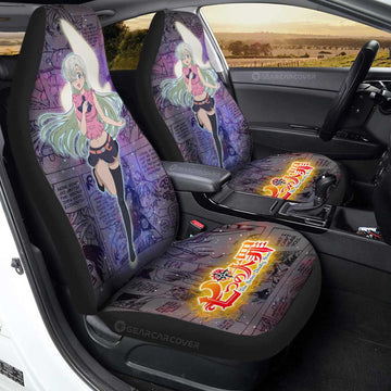 Elizabeth Liones Car Seat Covers Custom Seven Deadly Sins Anime Galaxy Manga Style - Gearcarcover - 1