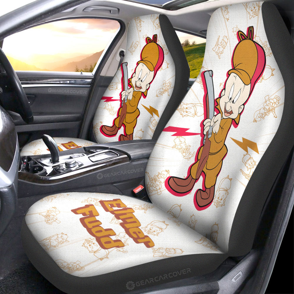 Elmer Fudd Car Seat Covers Custom Cartoon Car Accessories - Gearcarcover - 2