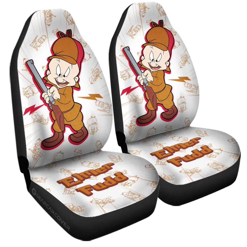 Elmer Fudd Car Seat Covers Custom Cartoon Car Accessories - Gearcarcover - 3