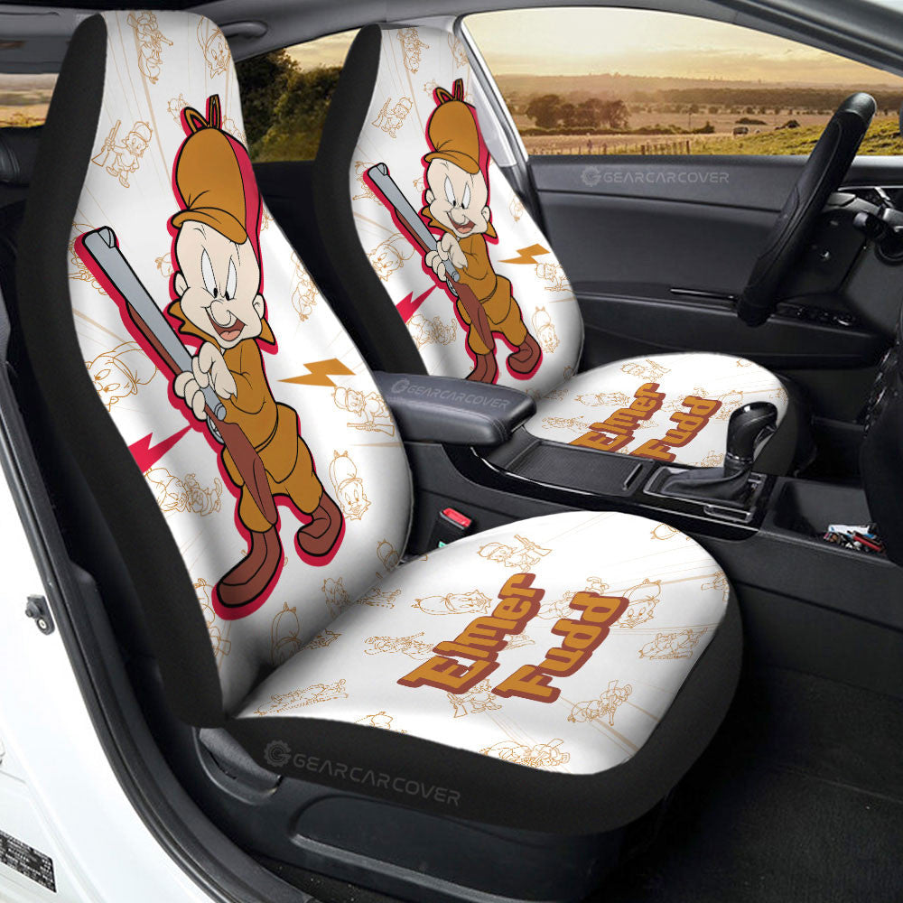 Elmer Fudd Car Seat Covers Custom Cartoon Car Accessories - Gearcarcover - 1