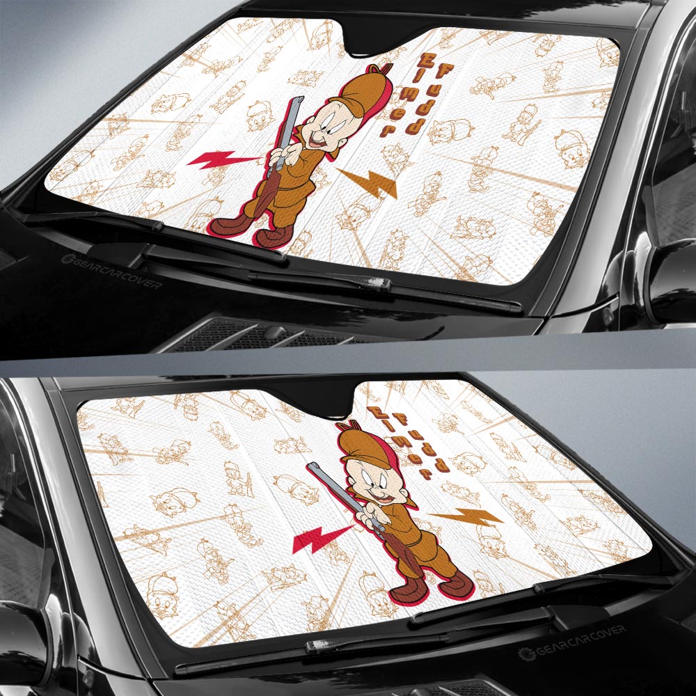 Elmer Fudd Car Sunshade Custom Cartoon Car Accessories - Gearcarcover - 2