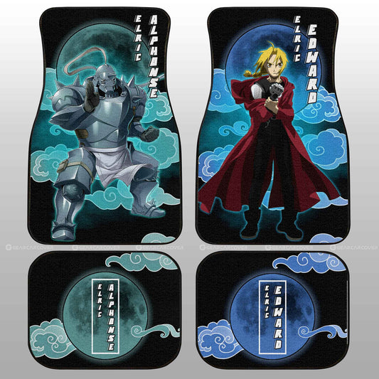 Elric Alphonse And Elric Edward Car Floor Mats Custom Anime Fullmetal Alchemist Car Interior Accessories - Gearcarcover - 1