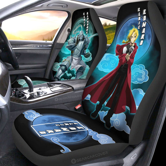 Elric Alphonse And Elric Edward Car Seat Covers Custom Anime Fullmetal Alchemist Car Interior Accessories - Gearcarcover - 2