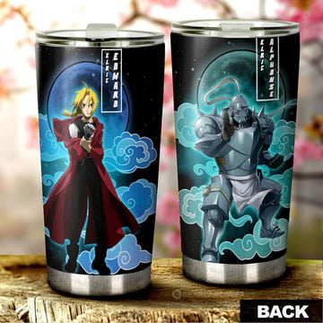 Elric Alphonse And Elric Edward Tumbler Cup Custom Anime Fullmetal Alchemist Car Interior Accessories - Gearcarcover - 1