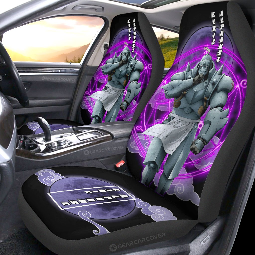 Elric Alphonse Car Seat Covers Custom Anime Fullmetal Alchemist Car Interior Accessories - Gearcarcover - 2