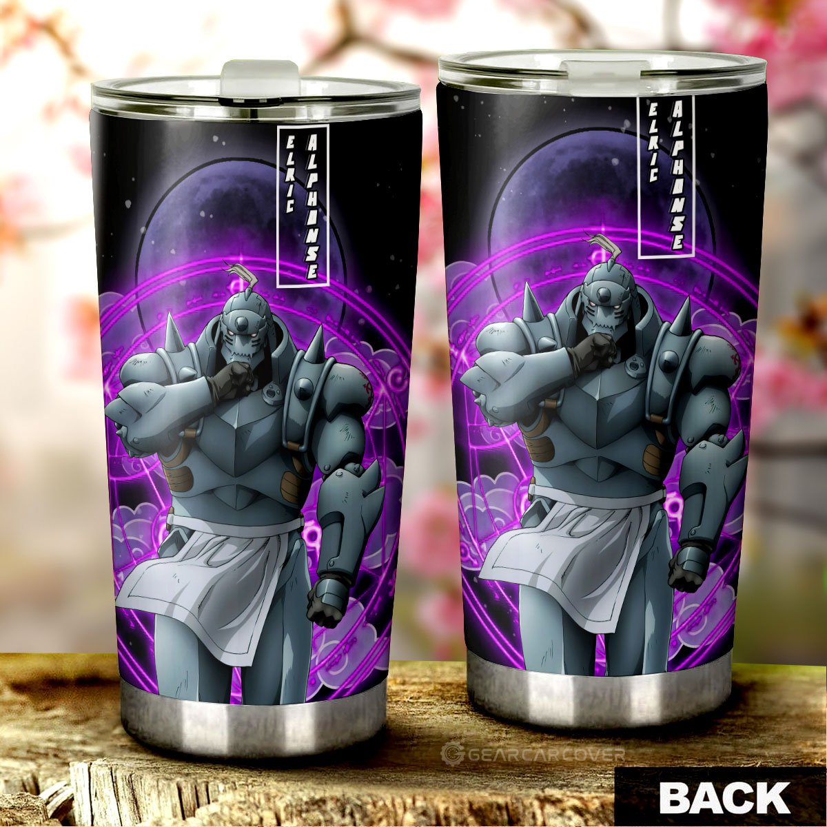 Elric Alphonse Tumbler Cup Custom Anime Fullmetal Alchemist Car Interior Accessories - Gearcarcover - 3