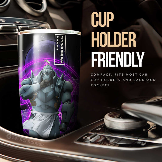 Elric Alphonse Tumbler Cup Custom Anime Fullmetal Alchemist Car Interior Accessories - Gearcarcover - 2