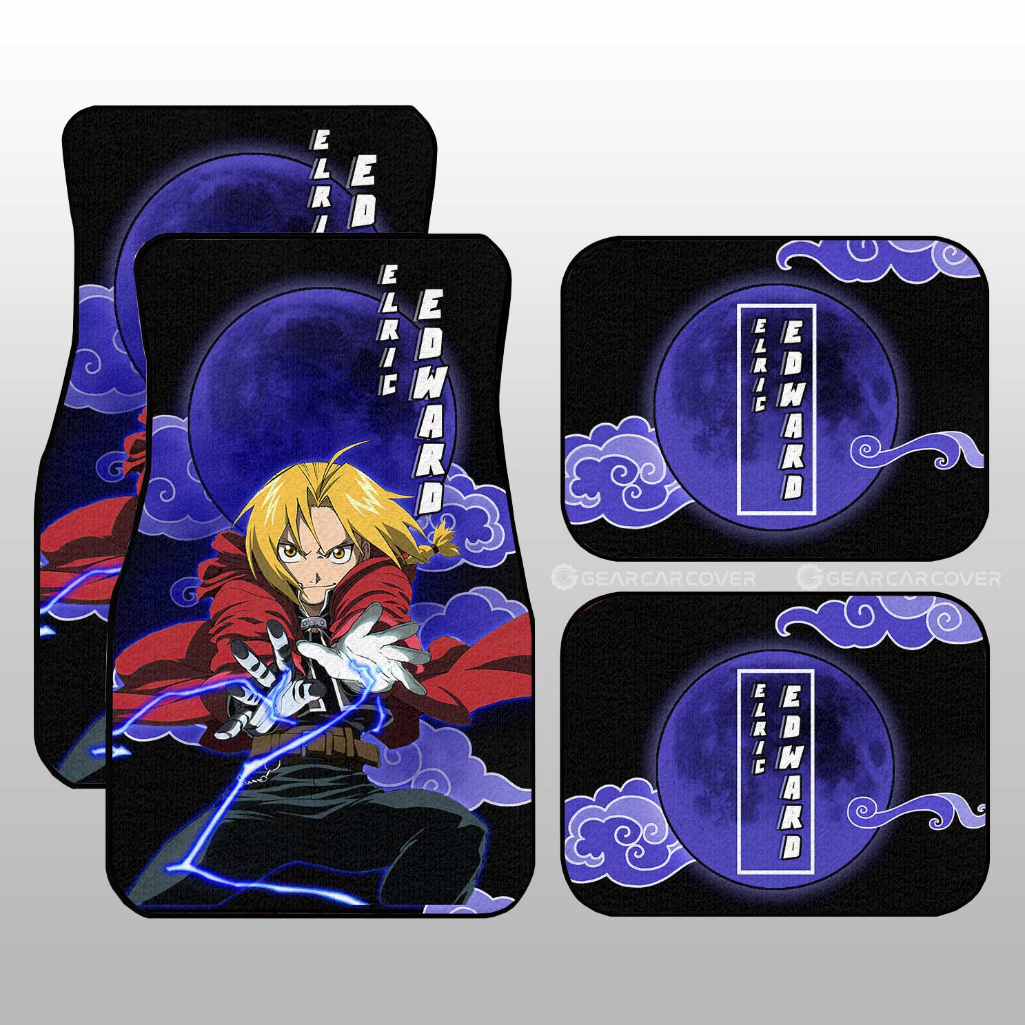 Elric Edward Car Floor Mats Custom Anime Fullmetal Alchemist Car Interior Accessories - Gearcarcover - 1