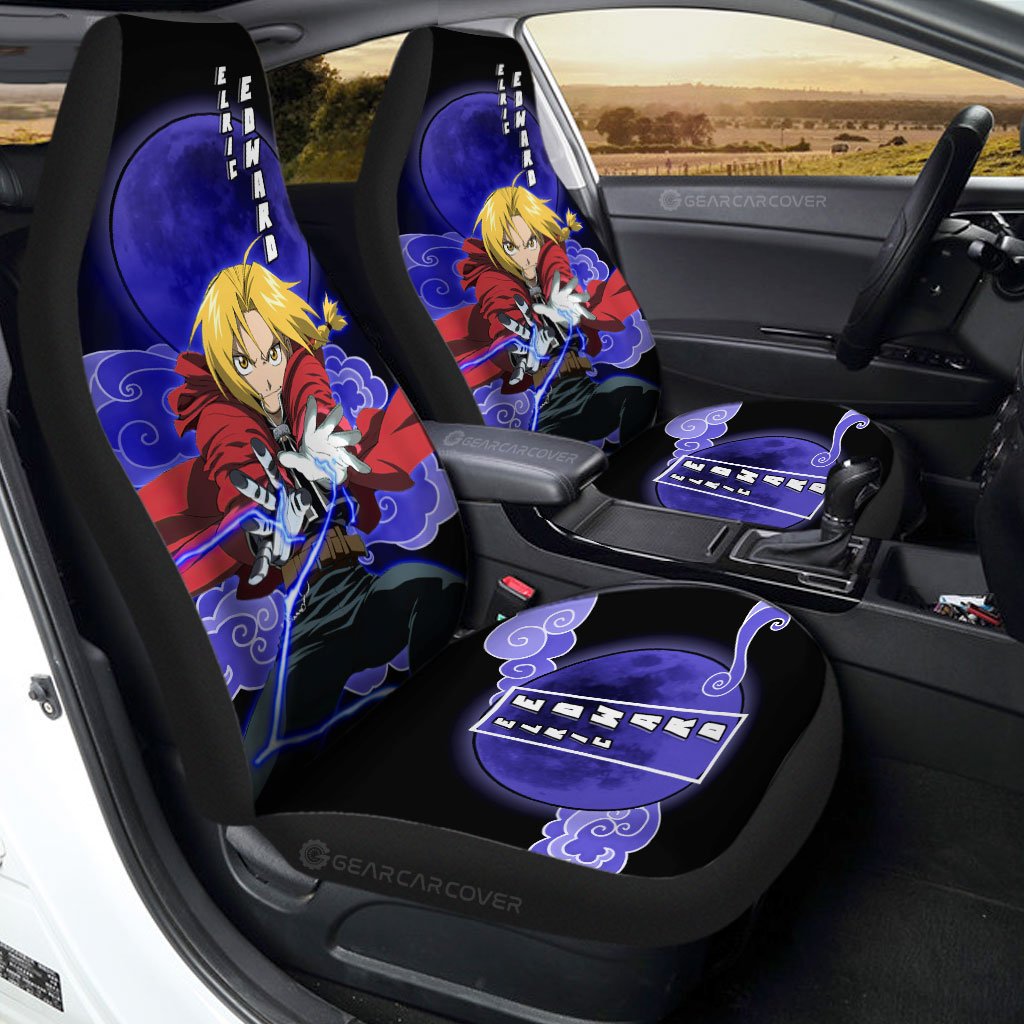 Elric Edward Car Seat Covers Custom Anime Fullmetal Alchemist Car Interior Accessories - Gearcarcover - 1