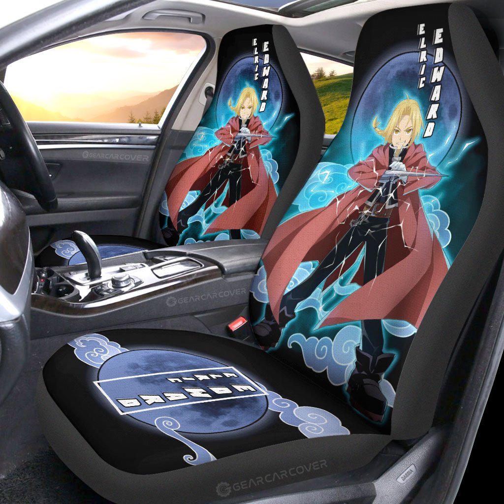 Elric Edward Car Seat Covers Custom Fullmetal Alchemist Anime Car Interior Accessories - Gearcarcover - 2