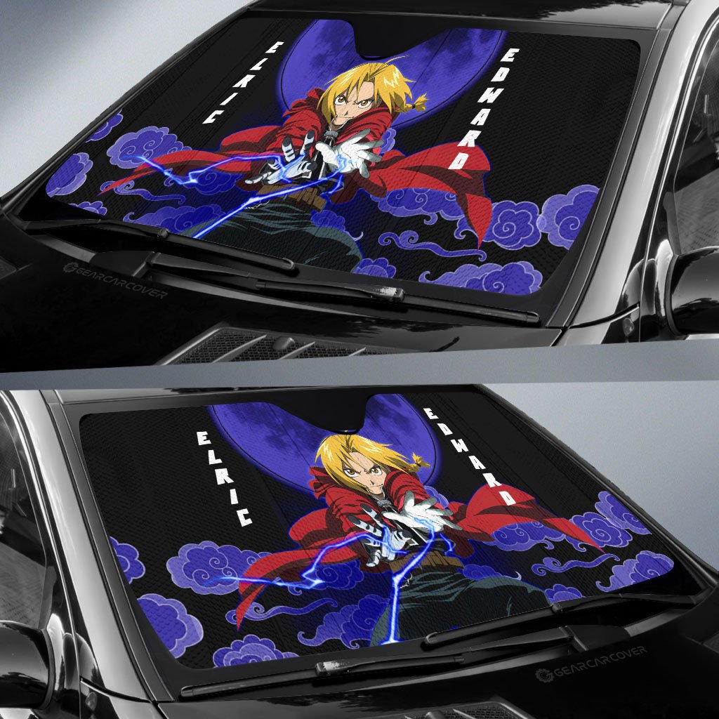 Elric Edward Car Sunshade Custom Fullmetal Alchemist Anime Car Accessories - Gearcarcover - 2
