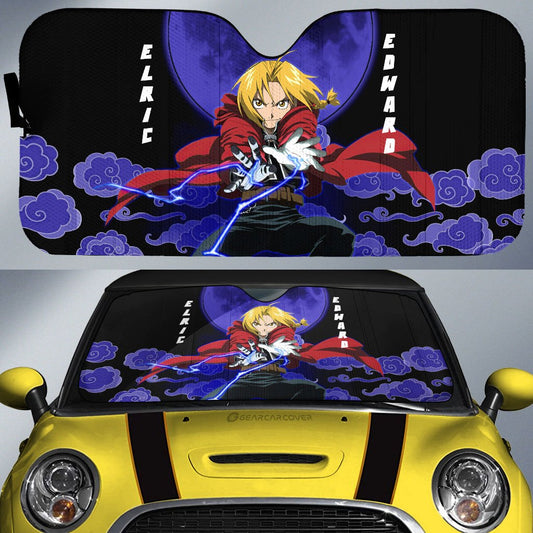 Elric Edward Car Sunshade Custom Fullmetal Alchemist Anime Car Accessories - Gearcarcover - 1