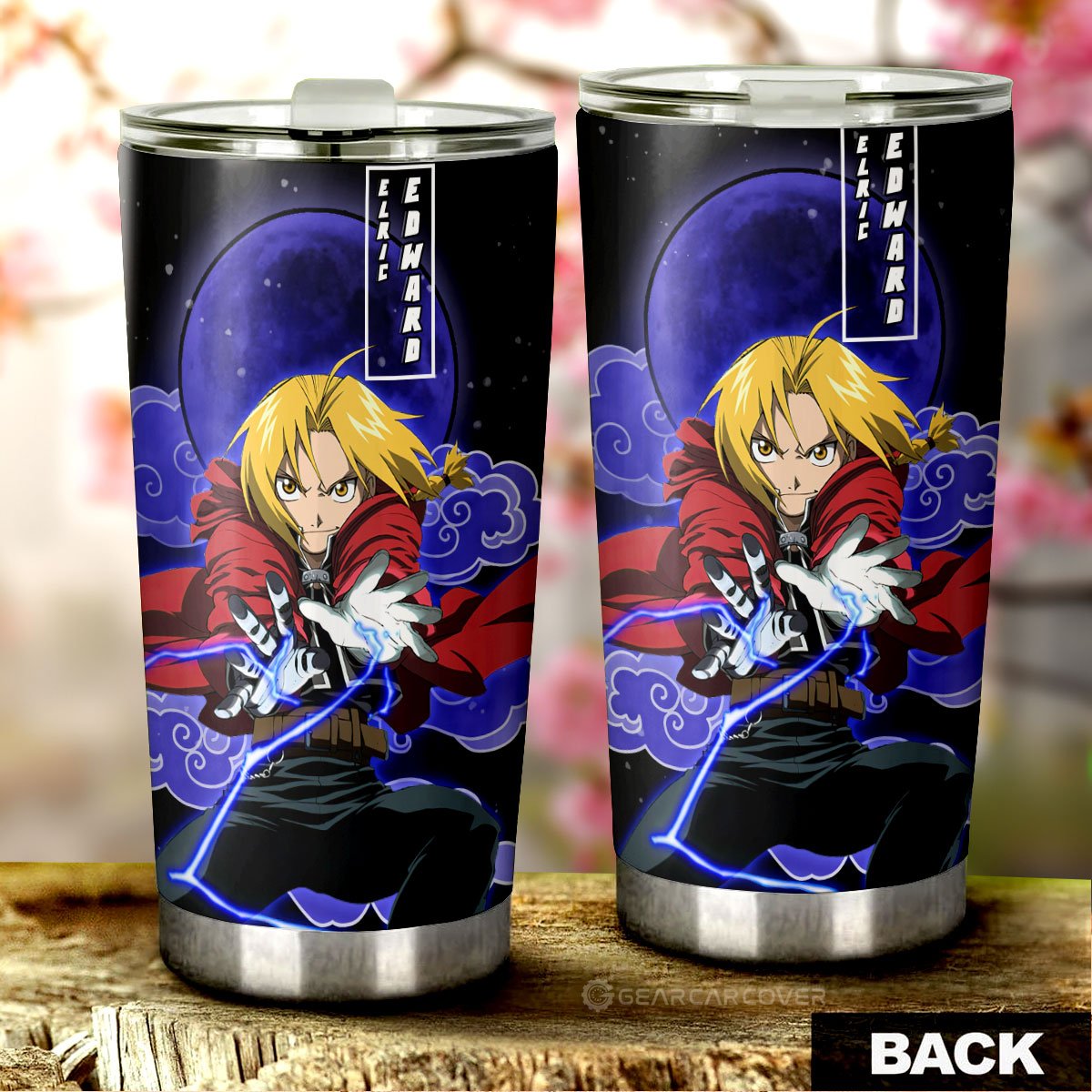 Elric Edward Tumbler Cup Custom Anime Fullmetal Alchemist Car Interior Accessories - Gearcarcover - 3