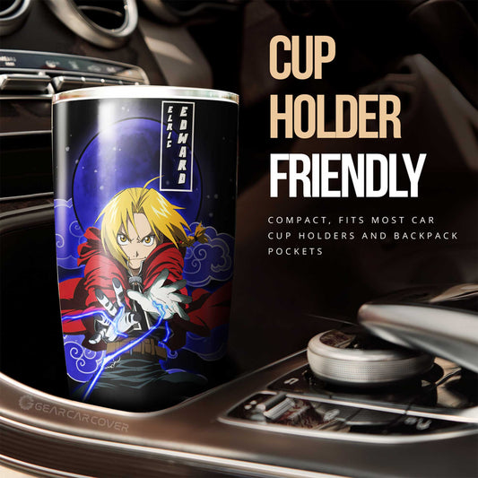 Elric Edward Tumbler Cup Custom Anime Fullmetal Alchemist Car Interior Accessories - Gearcarcover - 2