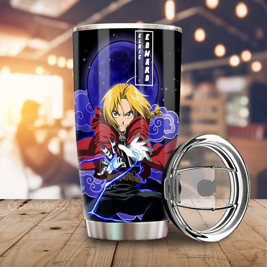 Elric Edward Tumbler Cup Custom Anime Fullmetal Alchemist Car Interior Accessories - Gearcarcover - 1