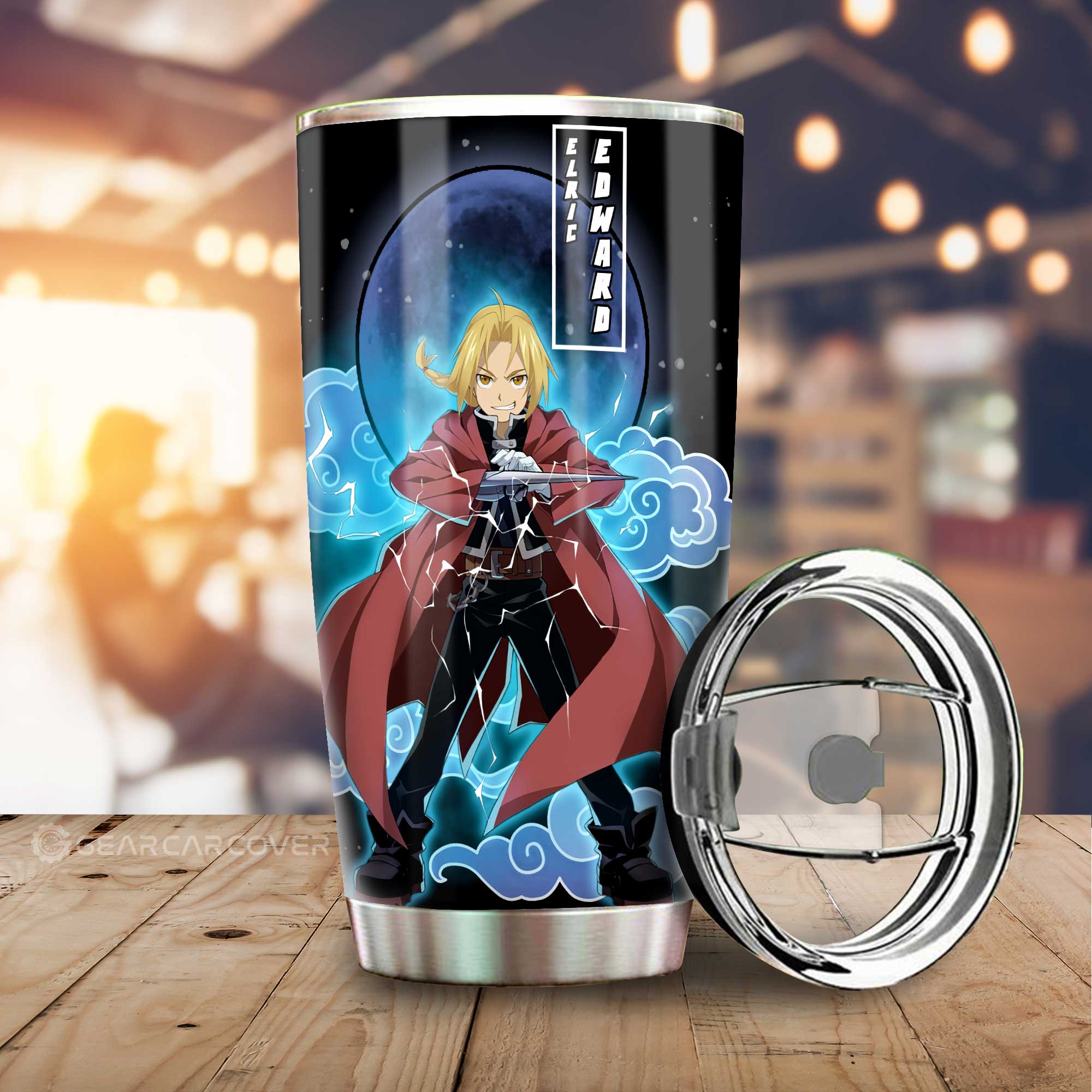 Elric Edward Tumbler Cup Custom Fullmetal Alchemist Anime Car Interior Accessories - Gearcarcover - 1