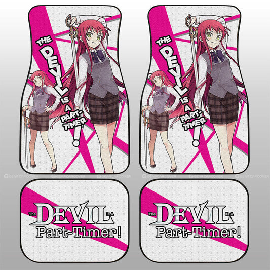 Emi Yusa Car Floor Mats Custom The Devil Is a Part Timer Anime Car Accessories - Gearcarcover - 2