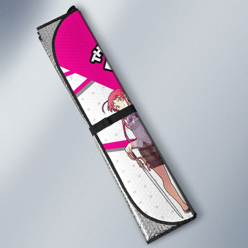 Emi Yusa Car Sunshade Custom The Devil Is a Part-Timer! Anime Car Accessories - Gearcarcover - 3