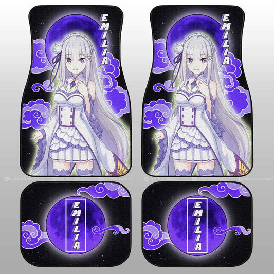 Emilia Car Floor Mats Custom Re:Zero Anime Car Accessoriess - Gearcarcover - 2