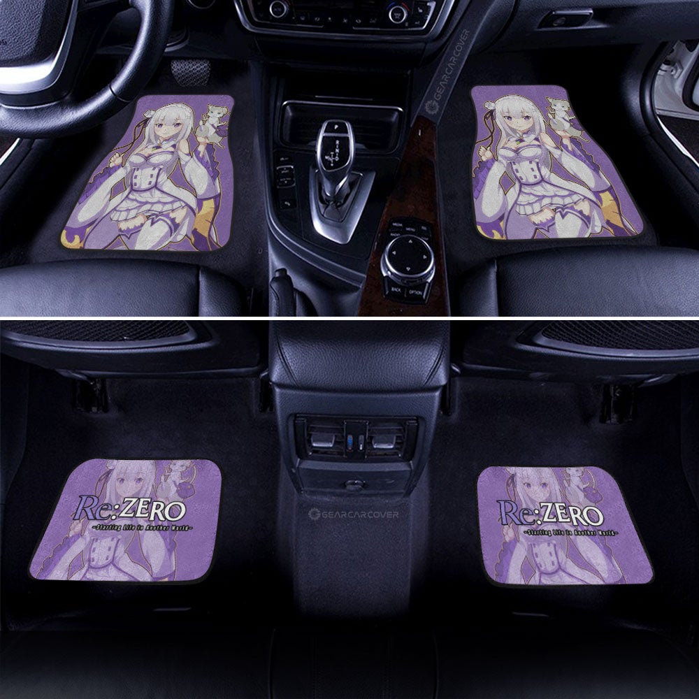 Emilia Car Floor Mats Custom Re:Zero Anime - Gearcarcover - 3