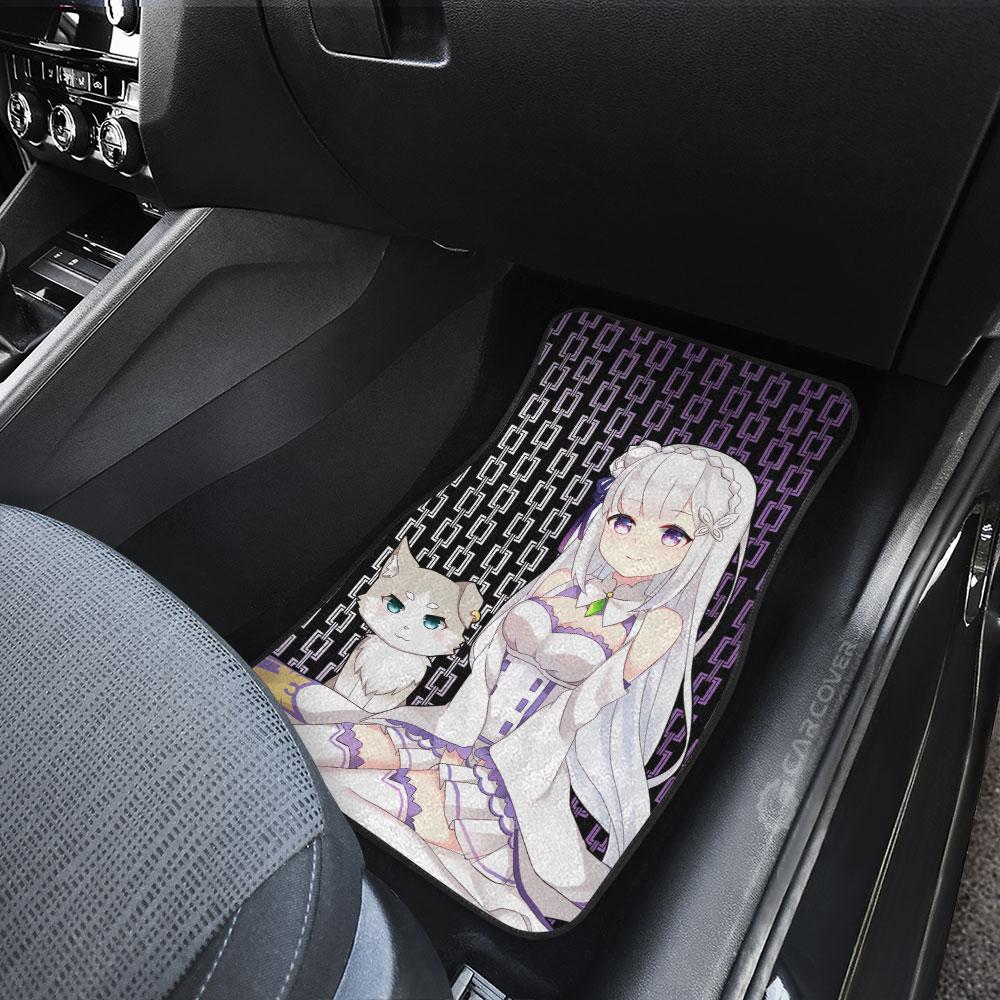 Emilia Puck Car Floor Mats Custom Anime Re:Zero Car Accessories - Gearcarcover - 4