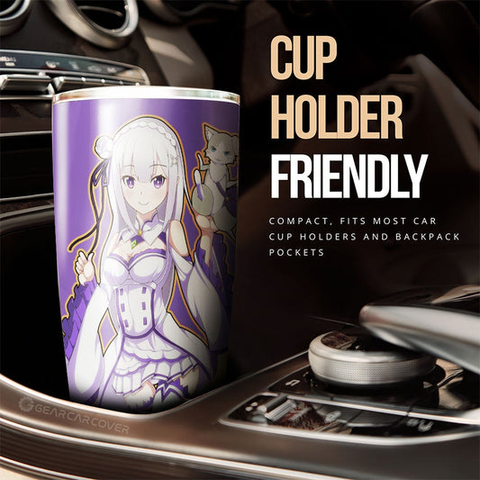 Emilia Tumbler Cup Custom Re:Zero Anime - Gearcarcover - 2