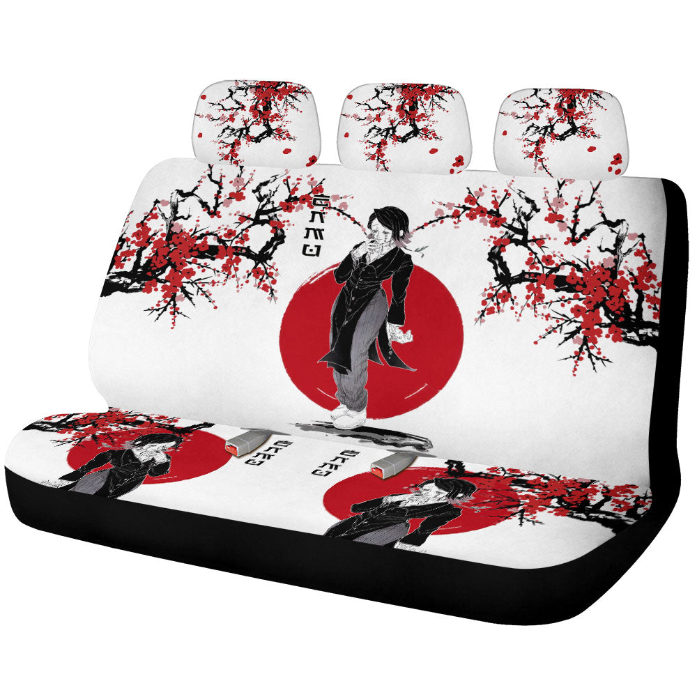 Enmu Car Back Seat Covers Custom Japan Style Demon Slayer Anime Car Accessories - Gearcarcover - 1