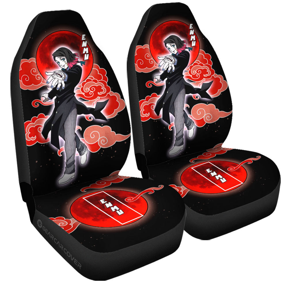 Enmu Car Seat Covers Custom Demon Slayer Anime Car Accessories - Gearcarcover - 3