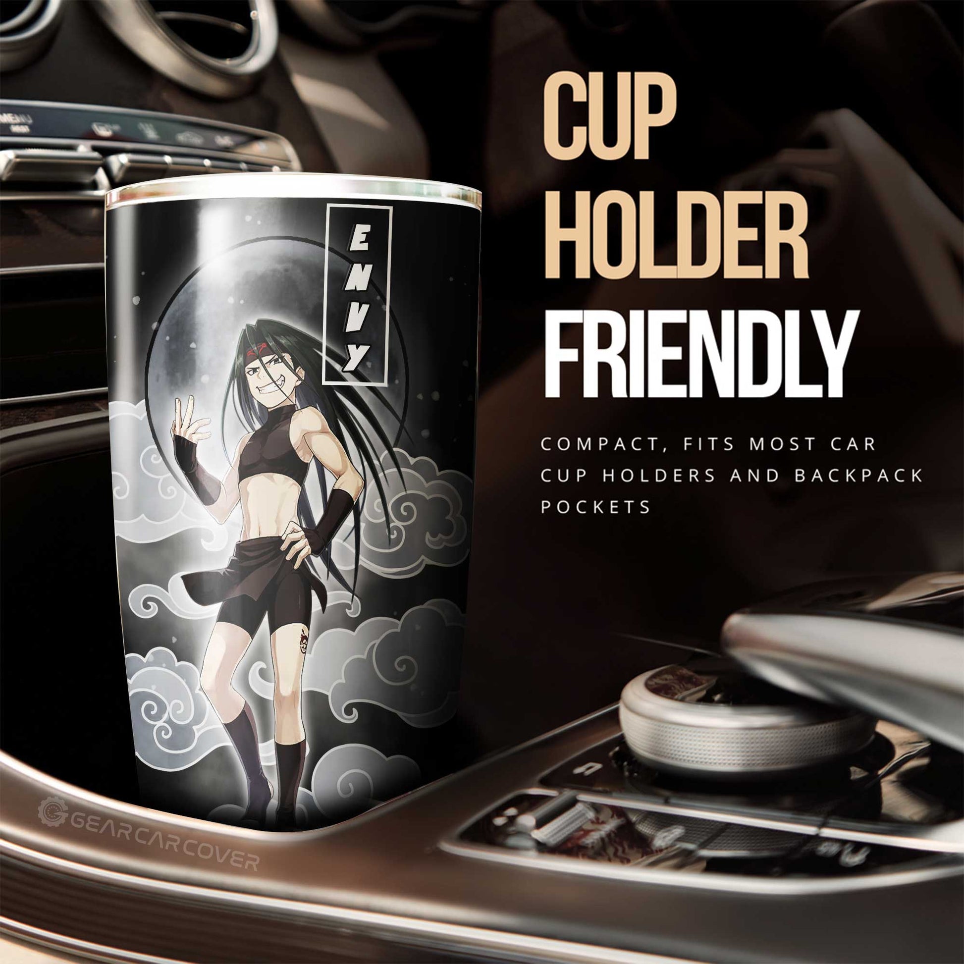 Envy Tumbler Cup Custom Fullmetal Alchemist Anime Car Interior Accessories - Gearcarcover - 2