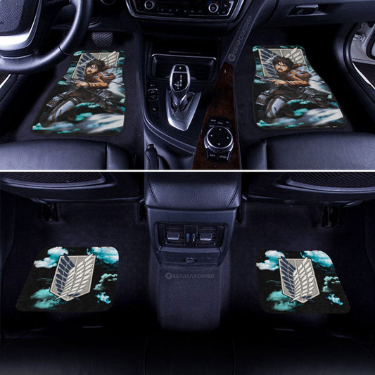 Eren Yeager Car Floor Mats Custom Attack On Titan Anime Car Accessories - Gearcarcover - 2