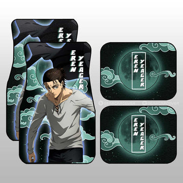 Eren Yeager Car Floor Mats Custom Attack On Titan Anime - Gearcarcover - 1