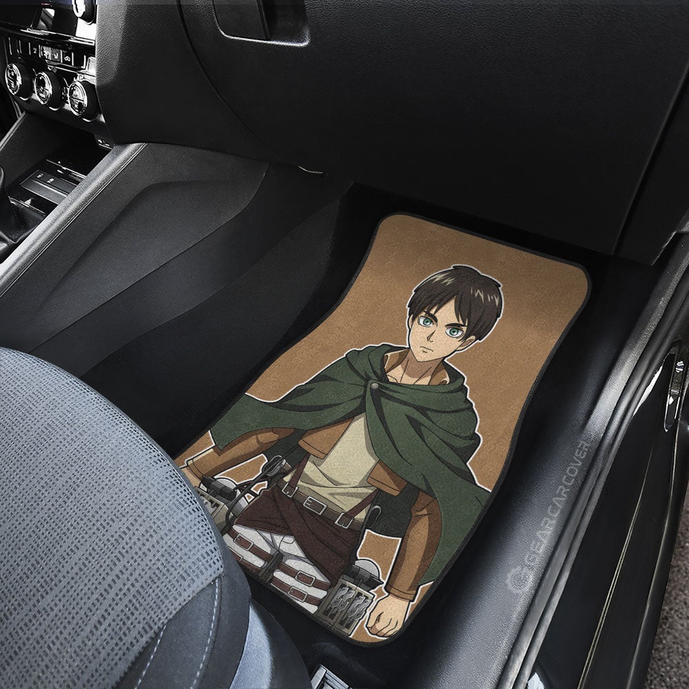 Eren Yeager Car Floor Mats Custom Main Hero Attack On Titan Anime Car Accessories - Gearcarcover - 4